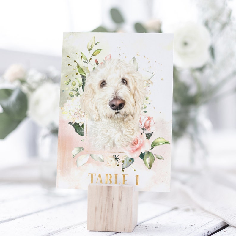 Dog Wedding Table Numbers, Cat Wedding, Unique Wedding Table Decor image 4