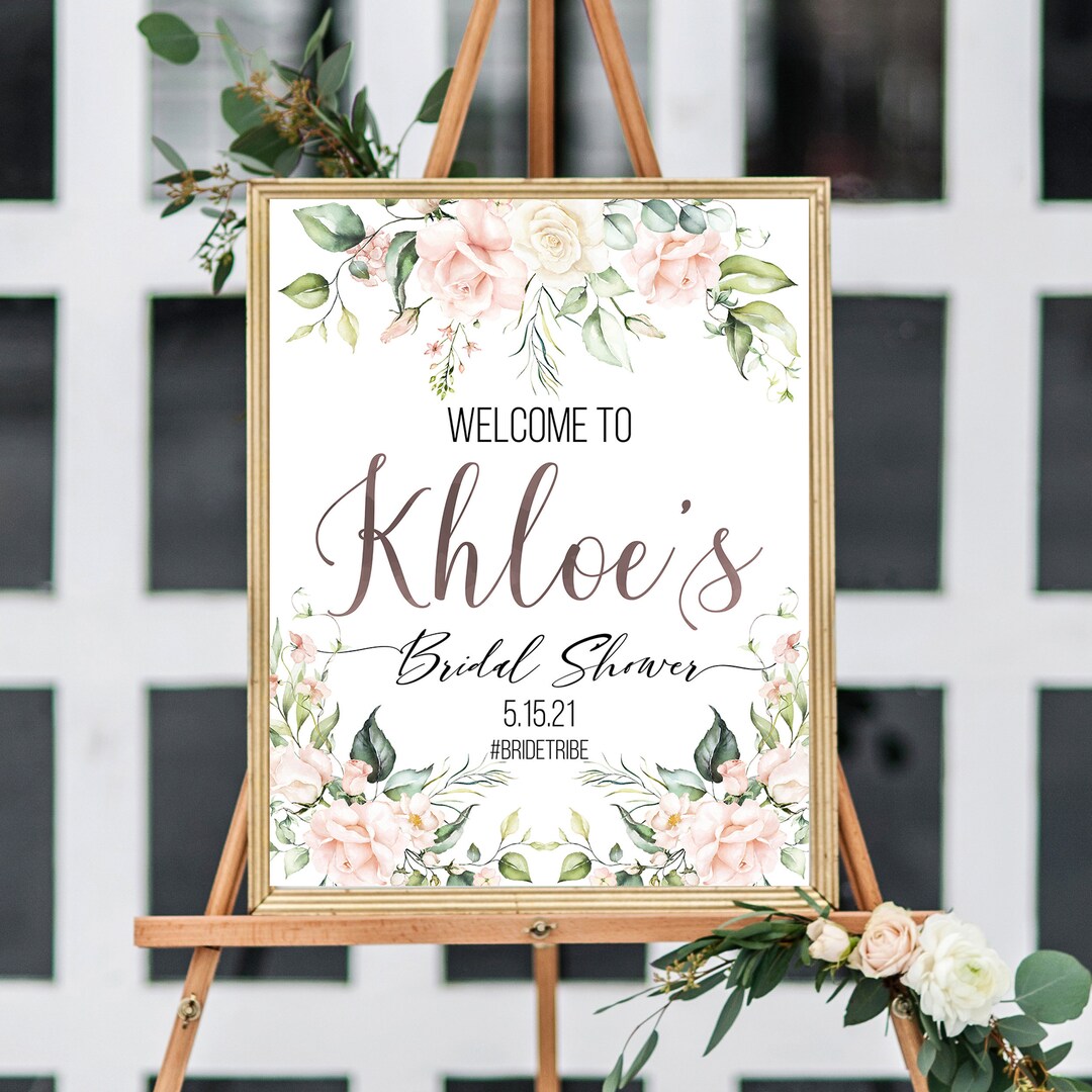Romantic Wedding, Bridal Shower Sign Etsy