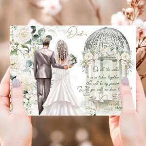 Walk Me Down The Aisle, Proposal Card, Dad Wedding Card
