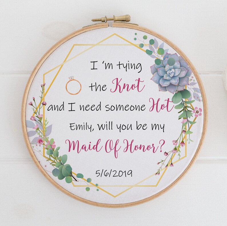 sister matron of honor proposal