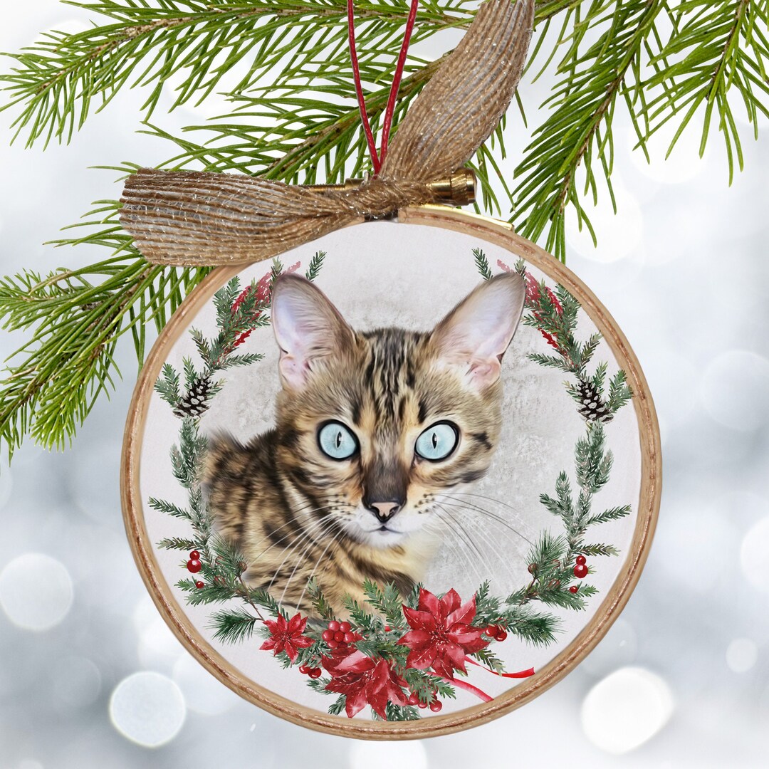 Bengal Cat Ornament, Persian Cat, Custom Cat Ornament, Cat Ornament