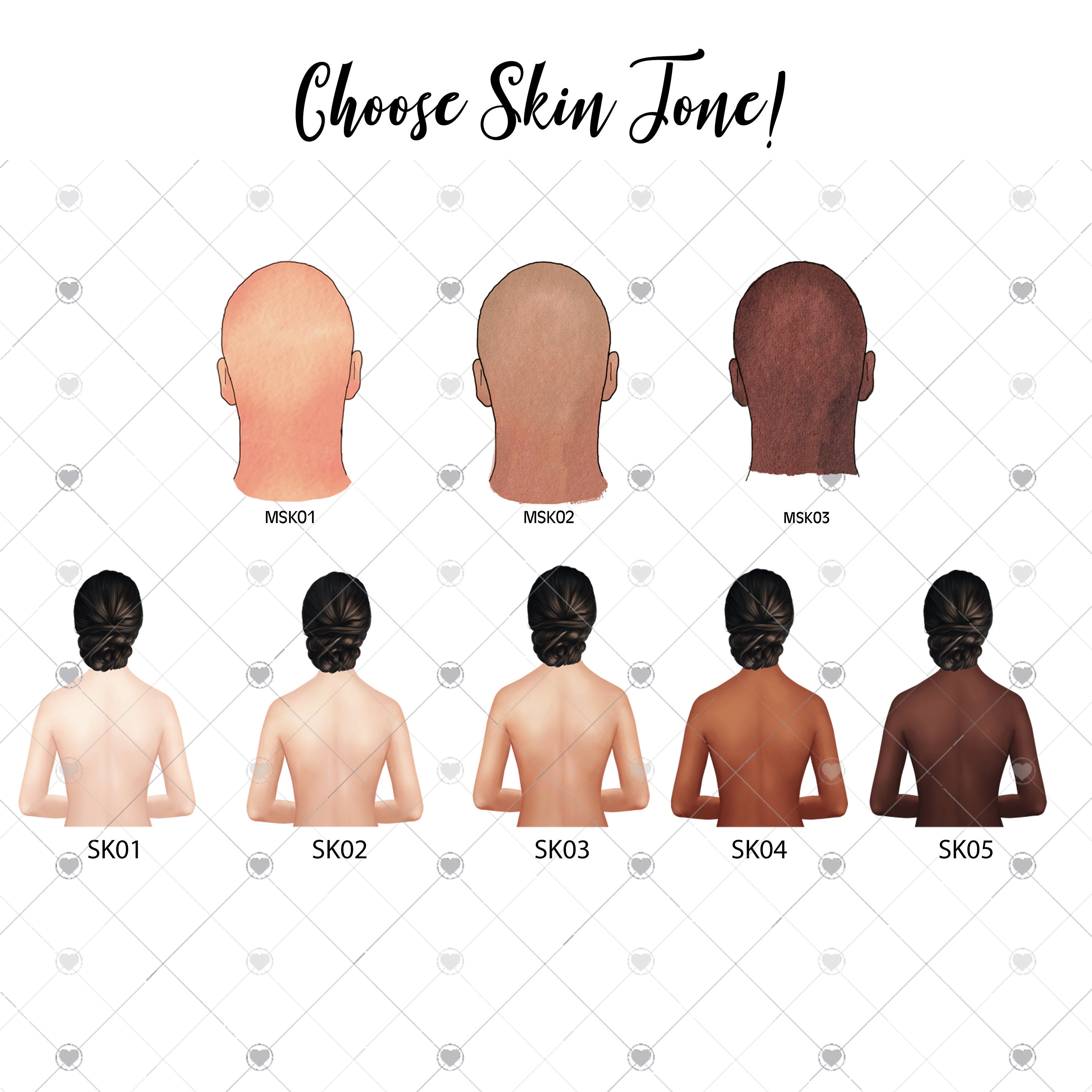 Skin Tone Chart Men