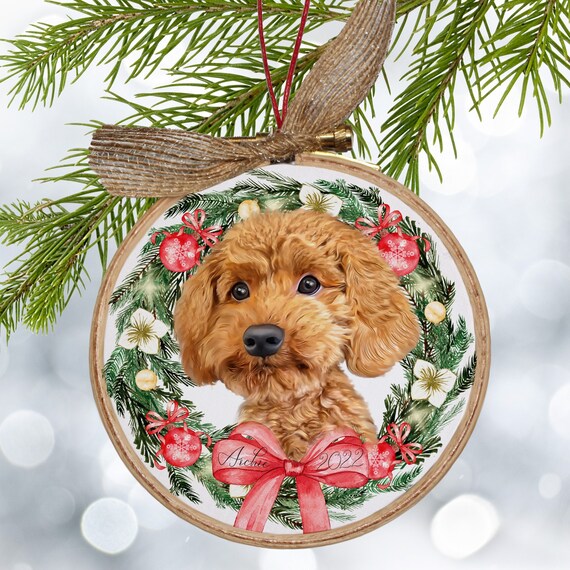 Dog Ornament Personalized With Your Beloved Dog Illustrated Custom Pet Ornament Personalized Cat Ornament Makes a Unique Christmas Gift Etsy