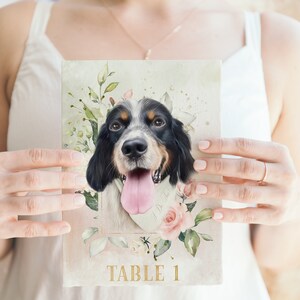 Dog Wedding Table Numbers, Cat Wedding, Unique Wedding Table Decor image 2