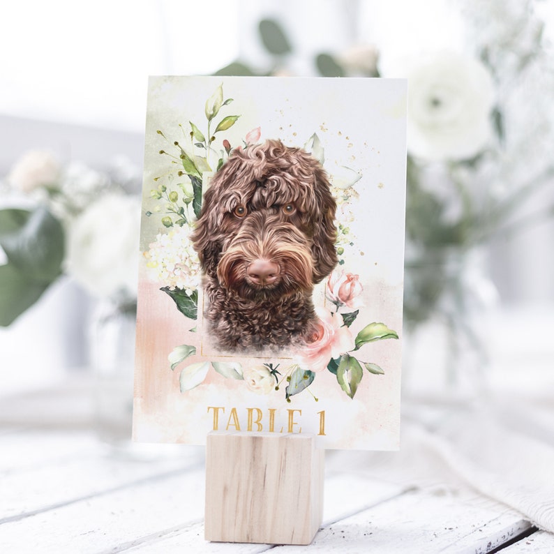 Dog Wedding Table Numbers, Cat Wedding, Unique Wedding Table Decor image 3