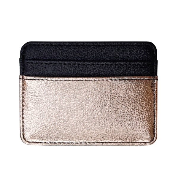 Gold Card Holder Etsy