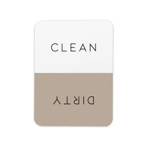 Clean Dirty Dishwasher Magnet, Kitchen Magnet, Minimal Dishwasher Magnet, Trendy Kitchen Magnet, Dirty or Clean Indicator, Simple Magnet