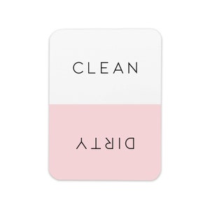 Clean Dirty Dishwasher Magnet, Kitchen Magnet, Minimal Dishwasher Magnet, Trendy Kitchen Magnet, Dirty or Clean Indicator, Kitchen Decor