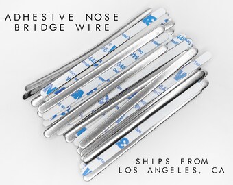MARKWIND Nose Wire Aluminum Metal Nose Bridge Strip for DIY Handmade Crafting Sewing Making Material Nose Bridge Clip Kit MARKWIND Nose Wire Aluminum Metal Nose Bridge Strip for DIY Handmade Crafting Sewing Making Material Nose Bridge Clip Kit
