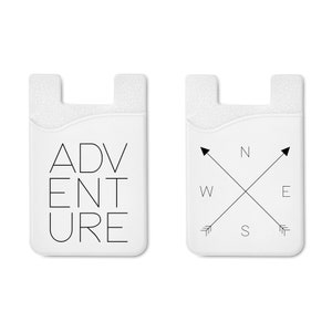 Dos titulares de tarjetas de teléfono de silicona, billetera de teléfono, titular de tarjeta para teléfono, billetera de teléfono celular, titular de tarjeta adhesiva, palo en billetera, aventura