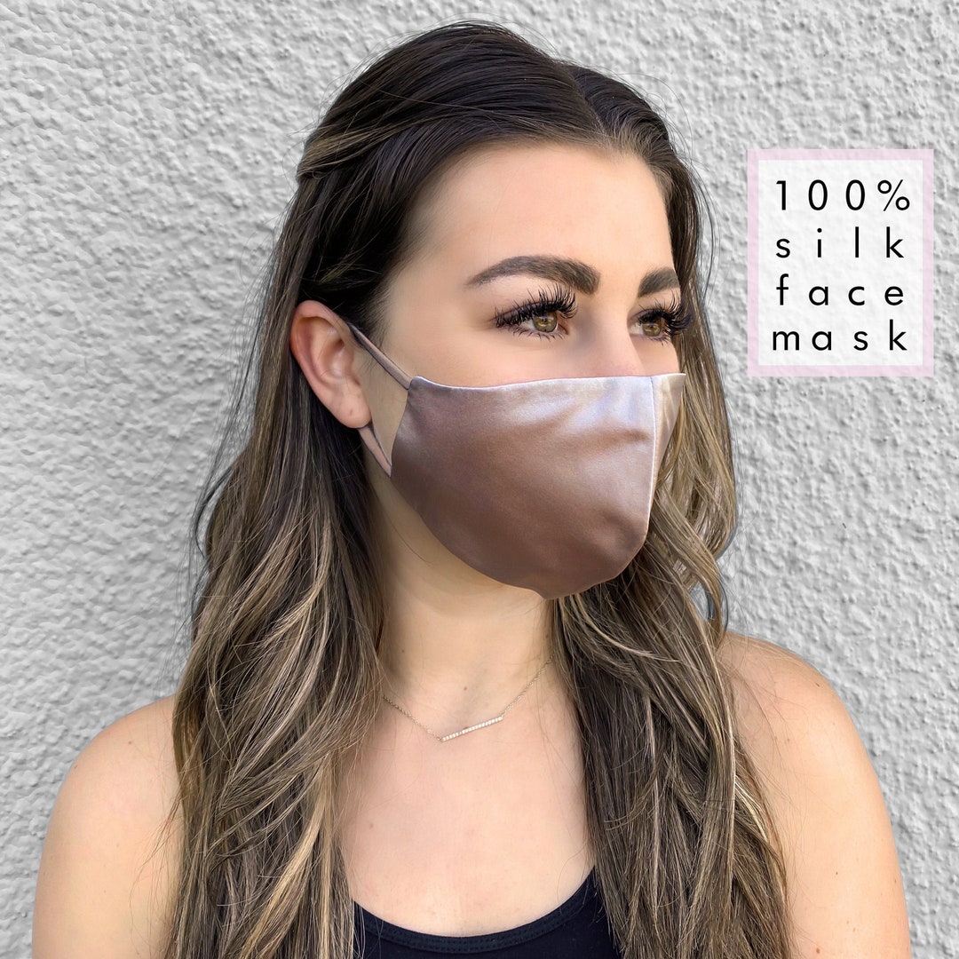 Silk Face Mask 100 Grade A Silk Soft Breathable Mask Etsy