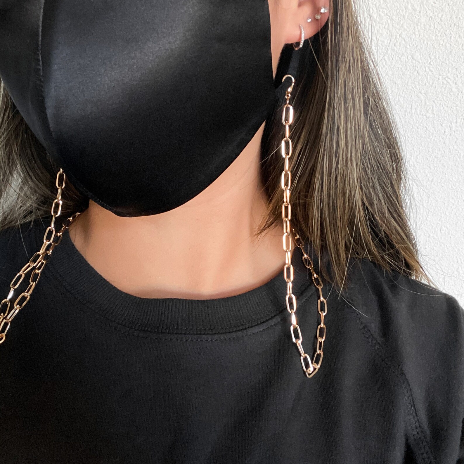 Face Mask Chain Gold Mask Chain Face Mask Holder Strap Etsy