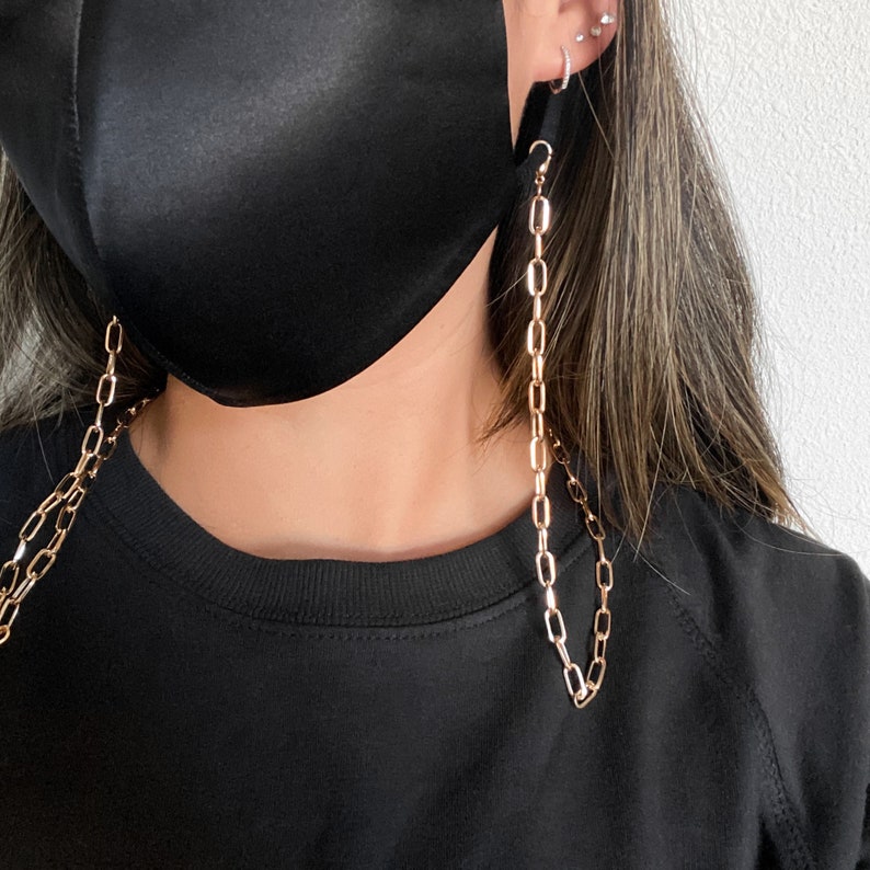 Face Mask Chain Gold Mask Chain Face Mask Holder Strap Etsy