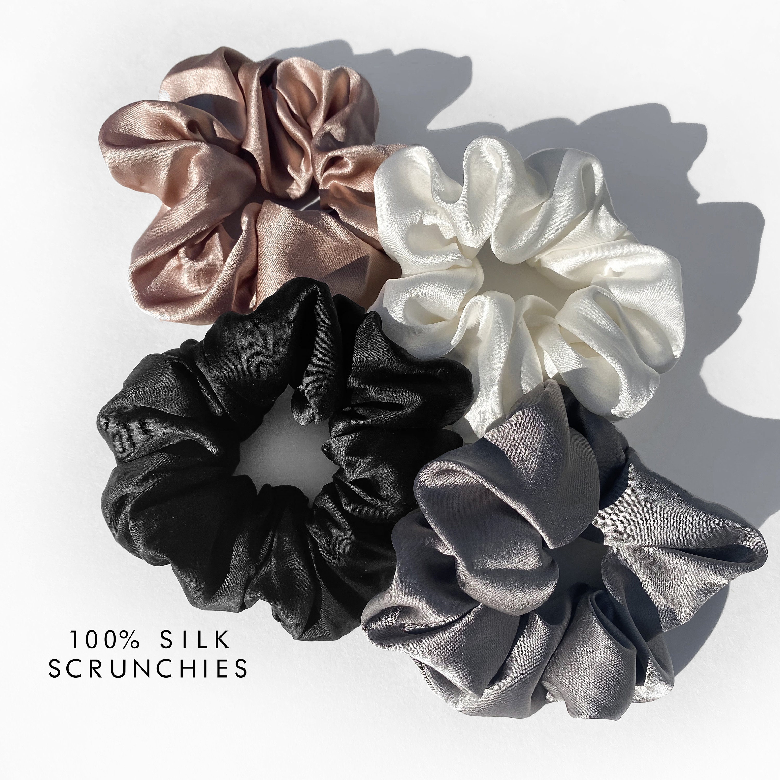 Silk Scrunchies 100% Grade A Mulberry Silk Soft Silk Hair - Etsy Silk Scrunchies 100% Grade A Mulberry Silk Soft Silk Hair - Etsy