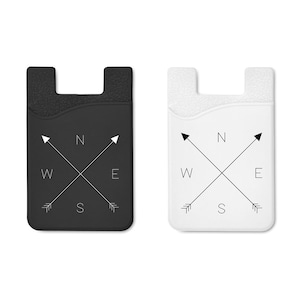 Dos tarjeteros de silicona para teléfono, billetera para teléfono, tarjetero para teléfono, billetera para teléfono celular, tarjetero adhesivo, billetera adhesiva, aventura