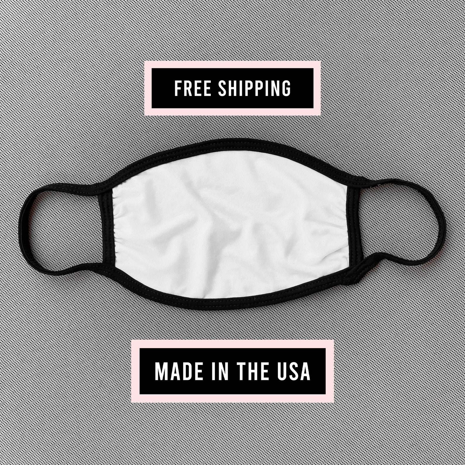 Large Size White Face Mask Adult Male Face Covering Washable Etsy