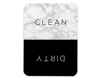 Imán de lavavajillas sucio limpio, imán de cocina, imán de lavavajillas mínimo, imán de cocina de moda, indicador sucio o limpio, decoración de cocina