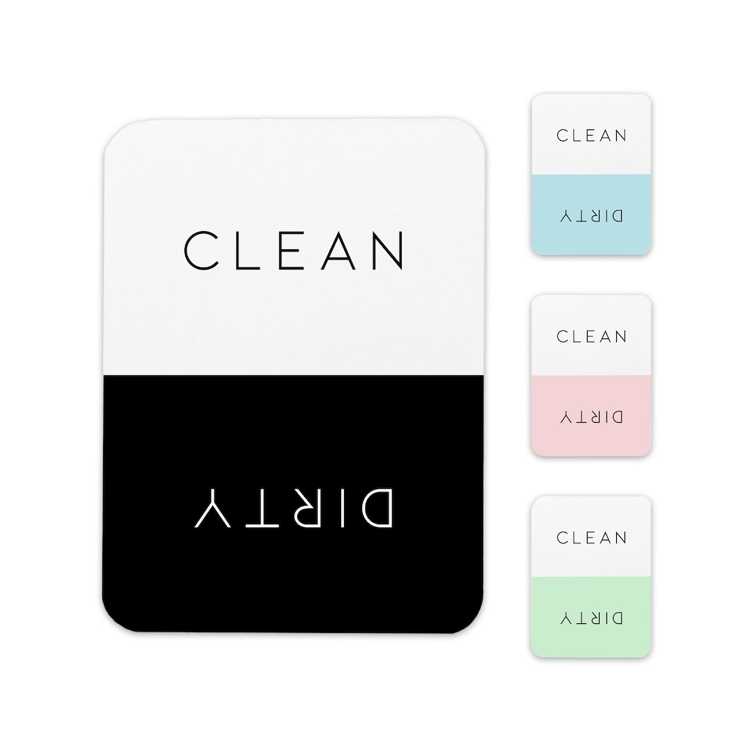Clean Dirty Dishwasher Magnet, Kitchen Magnet, Minimal Dishwasher ...