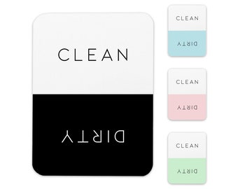 Clean Dirty Dishwasher Magnet, Kitchen Magnet, Minimal Dishwasher Magnet, Trendy Kitchen Magnet, Dirty or Clean Indicator, Kitchen Decor