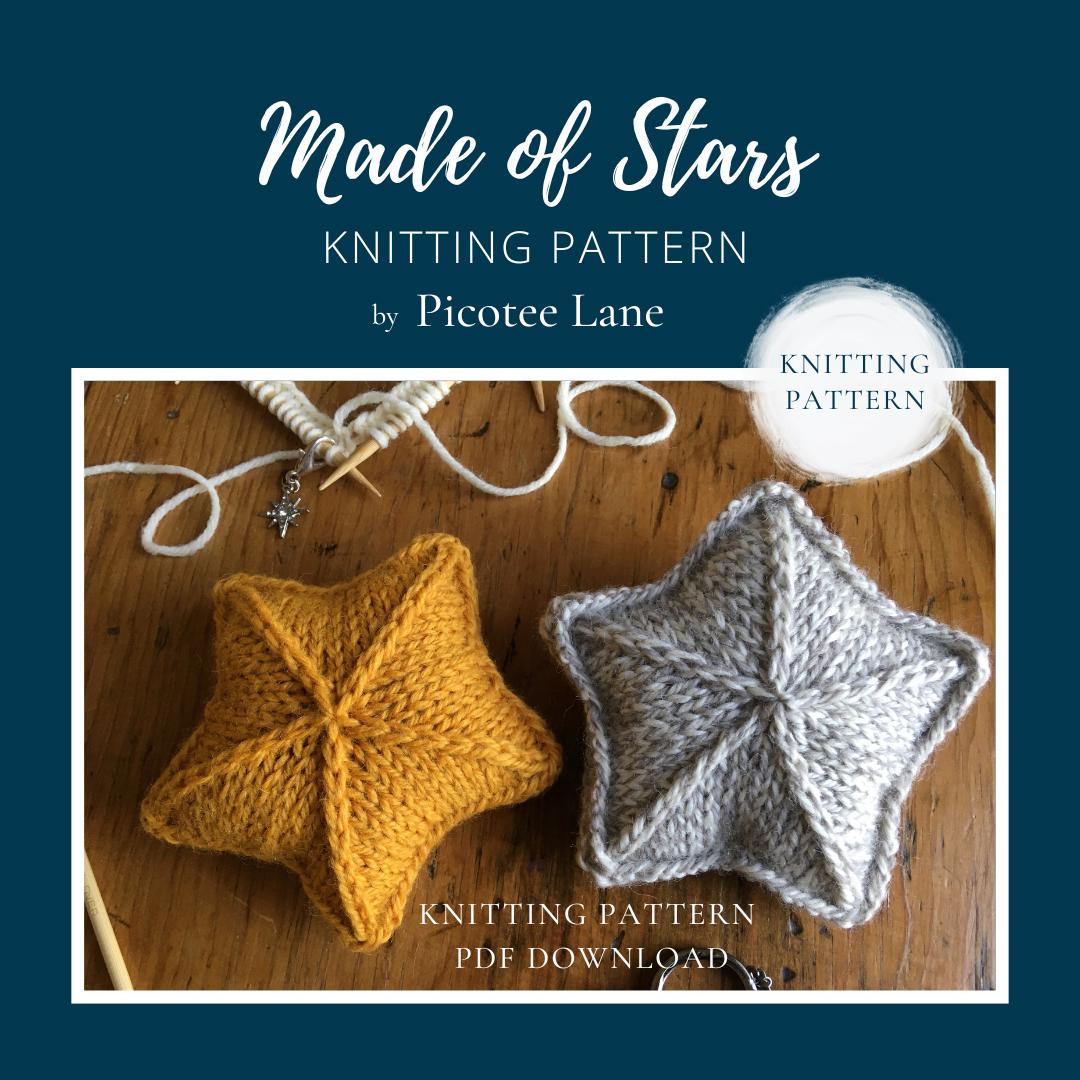 Made of Stars – Knitting Pattern: Hand Knit Star Ornament (PDF Download ...