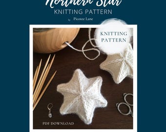 Northern Star - Stickmönster: Sexuddig stjärnornament (PDF-nedladdning)