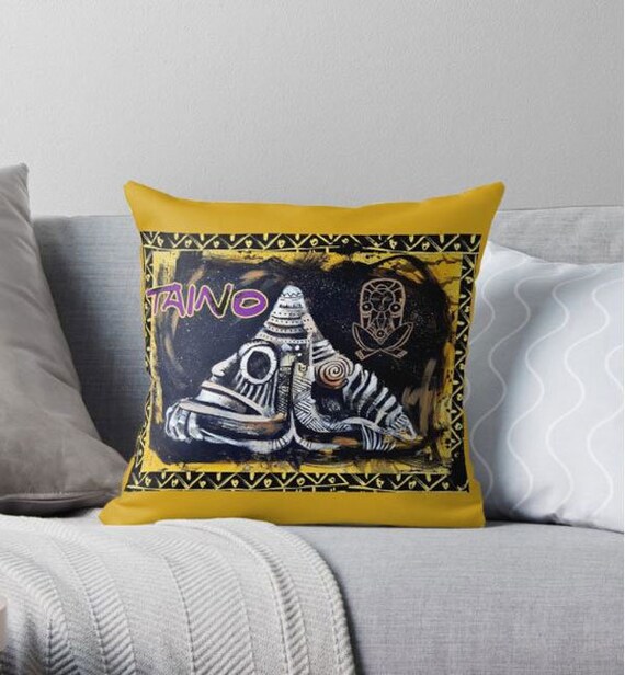 Taino Art Taino Heritage Pillow Cushion Native American Throw Etsy