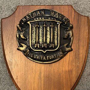USS Nathan Hale Submarine SSBN 623 Brass Plaque