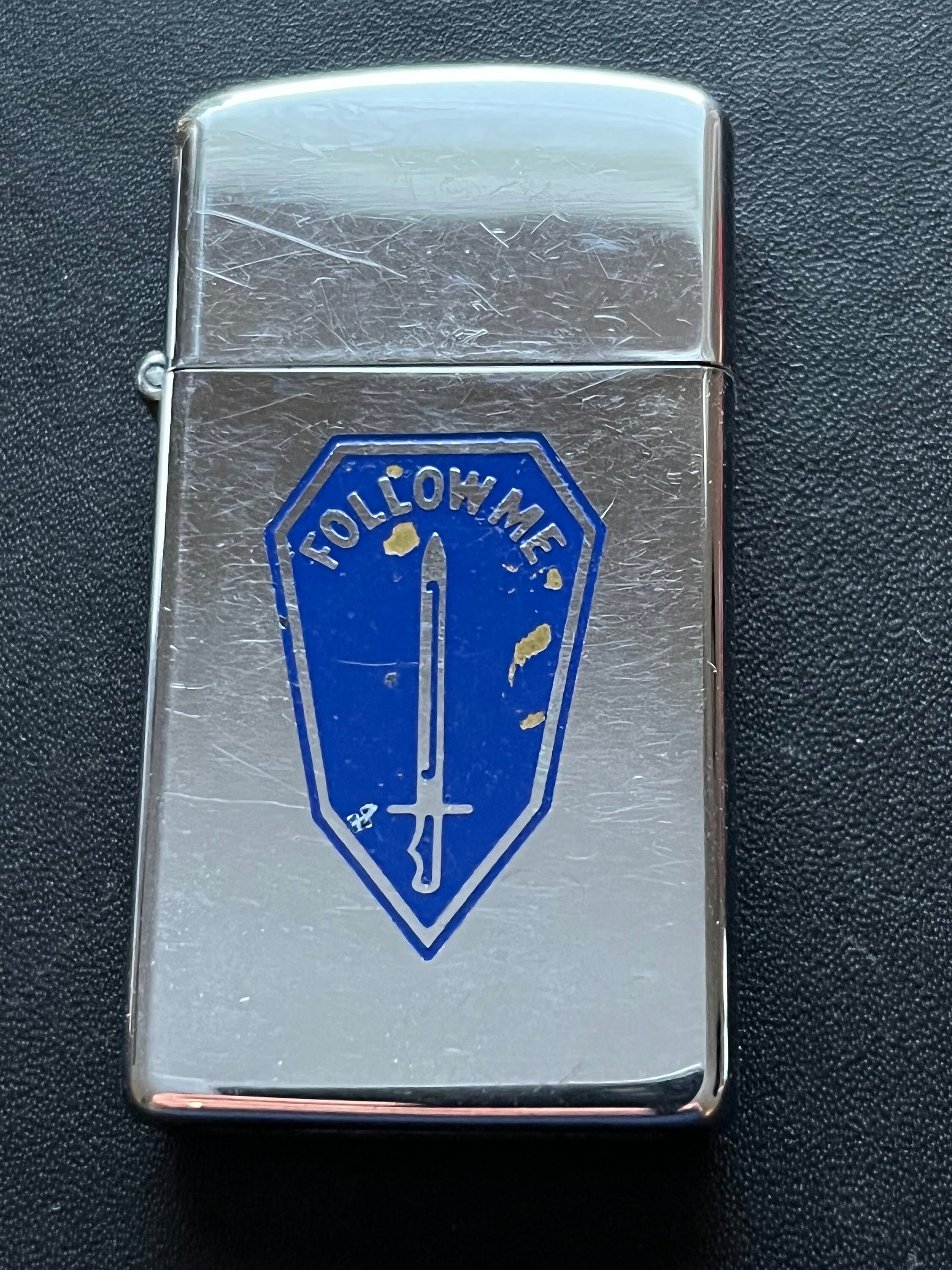 konjugat komedie utilsigtet hændelse Follow Me US Army Infantry School Fort Benning GA Zippo Slim - Etsy Denmark