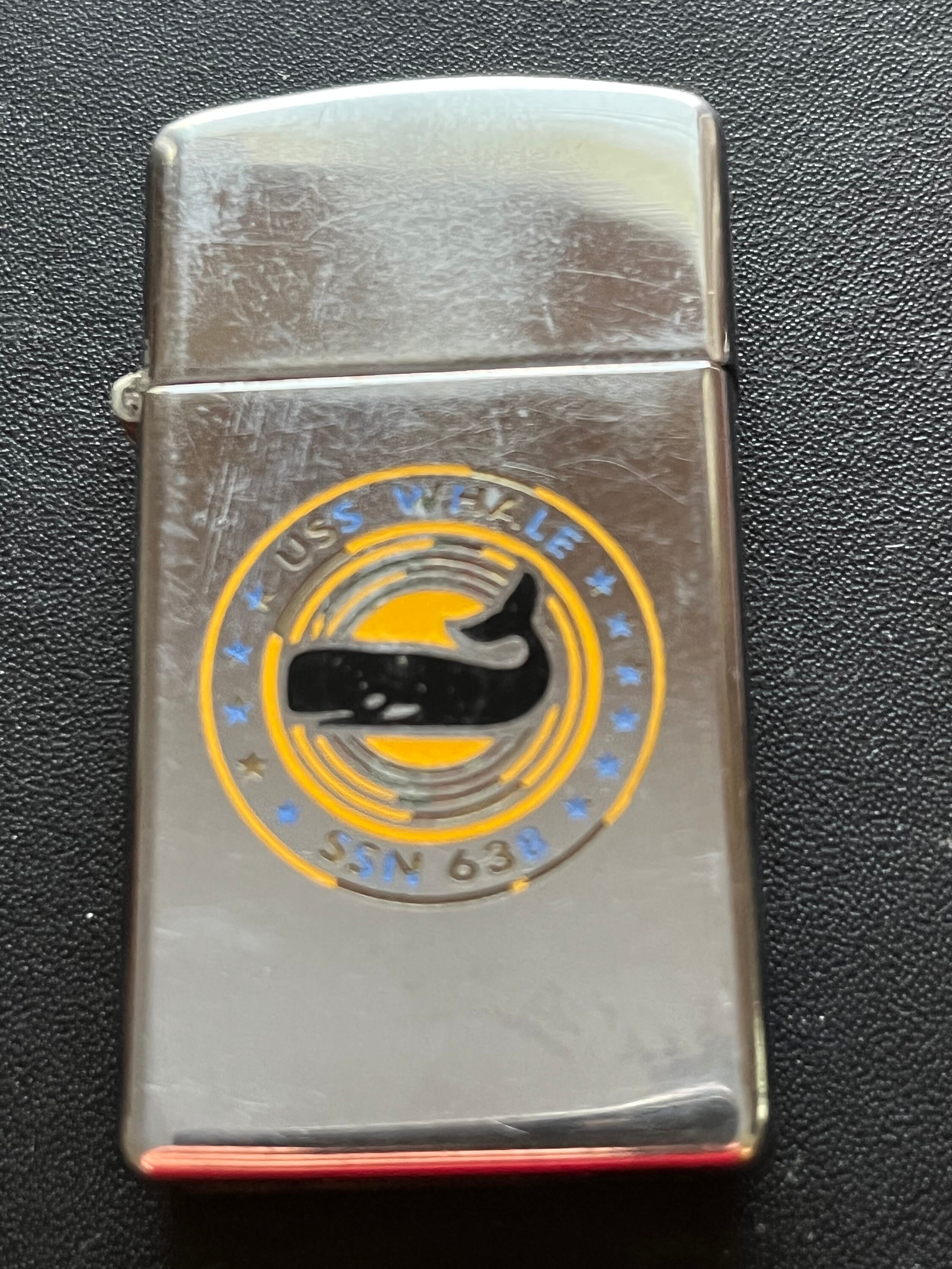 USS Whale Submarine SSN 638 Zippo Slim Lighter - 1980 Used - Etsy