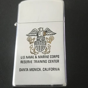 NOS USS Knox Frigate FF-1052 Zippo Slim Lighter - New 1984