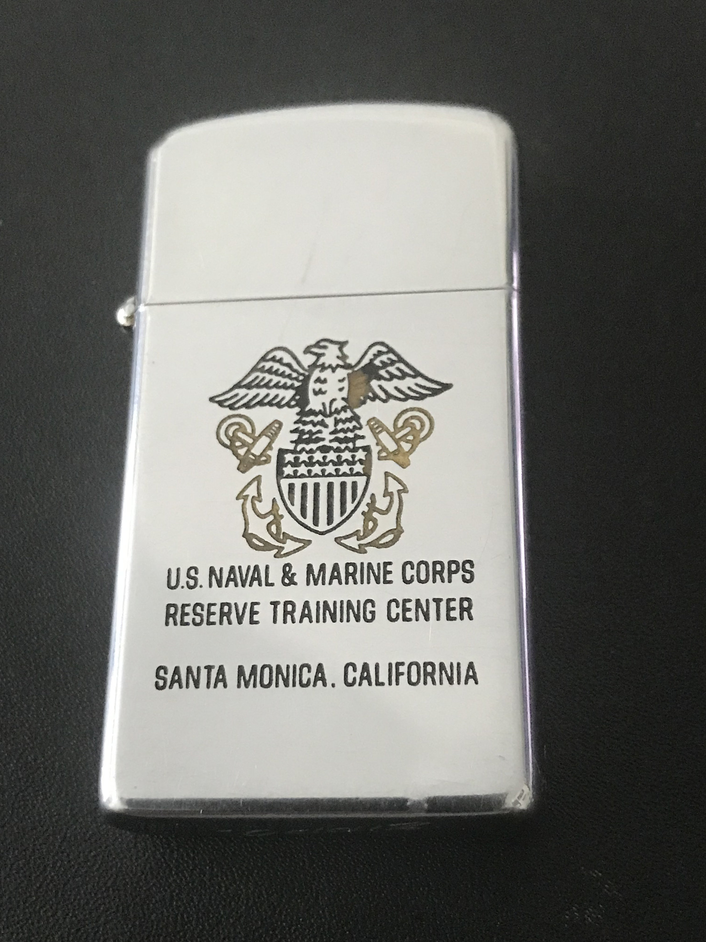 Naval & Marine Corp Reserve Training Center Santa Monica CA Zippo
