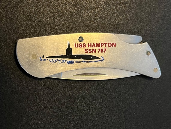 USS Hampton Submarine SSN 767 Zippo Knife - Used - Etsy