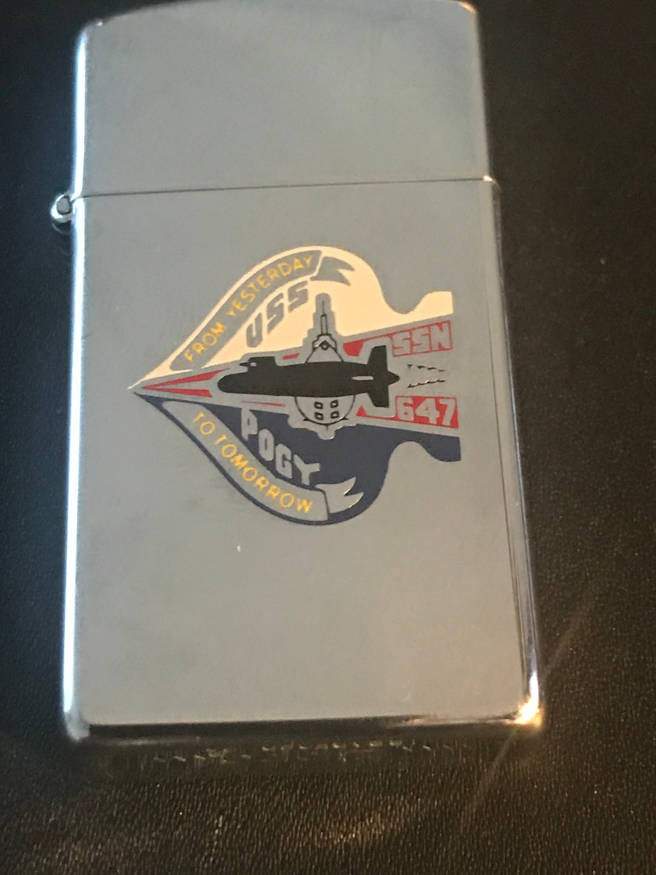 NOS USS Pogy Submarine SSN 647 Zippo Slim Lighter - 1983 New - Etsy