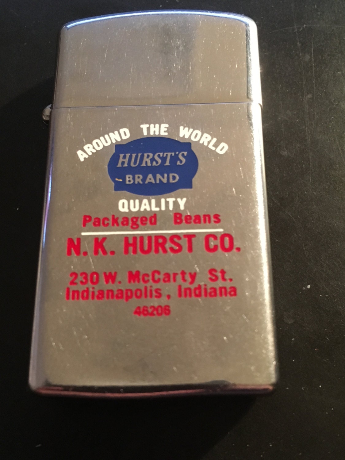 Hurst's Brand Beans Zippo Slim Lighter Used 1977 Etsy