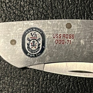 USS Ross DDG 71 Guided Missile Destroyer Zippo Knife -