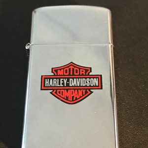 NOS Harley Davidson Motorcycle Zippo Slim Lighter New 1993