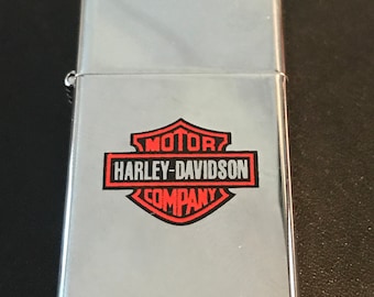 NOS Harley Davidson Motorcycle Zippo Slim Lighter New 1993