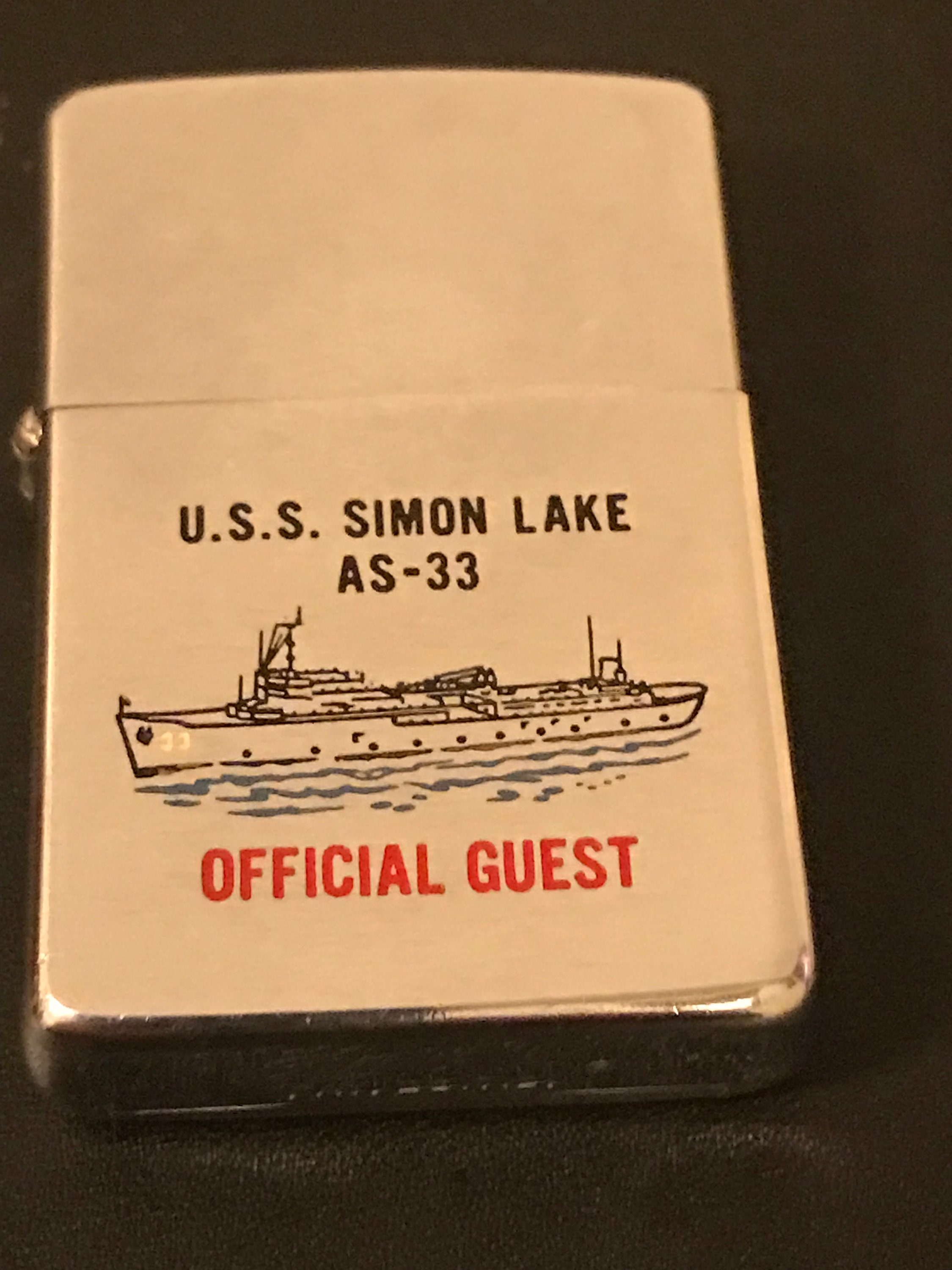 未使用　zippo U.S.S. FORT MCHENRY LSD 43 未使用 zippo U.S.S. FORT MCHENRY LSD 43 USN Ship Fort McHenry LSD