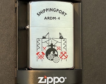 NOS Shippingport ARDM 4 Medium Auxiliary Repair Drydock Zippo Full Size Lighter - New 2003