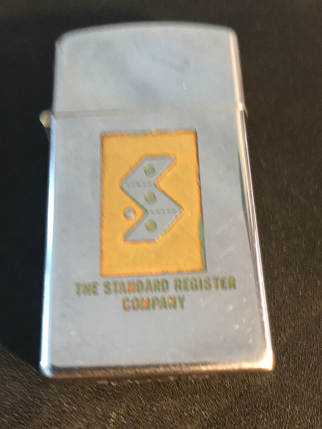 Standard Register Company Zippo Slim Advertising Lighter 1963 Used Etsy