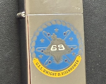 USS Dwight D Eisenhower Nuclear Aircraft Carrier CVN-69 Zippo Slim