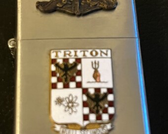 SSRN 586 USS Triton Super Ace Lighter - Used 1959