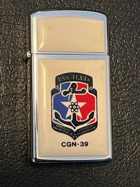 USS Texas Nuclear Guided Missle Cruiser CGN-39 Zippo Slim Ultra 