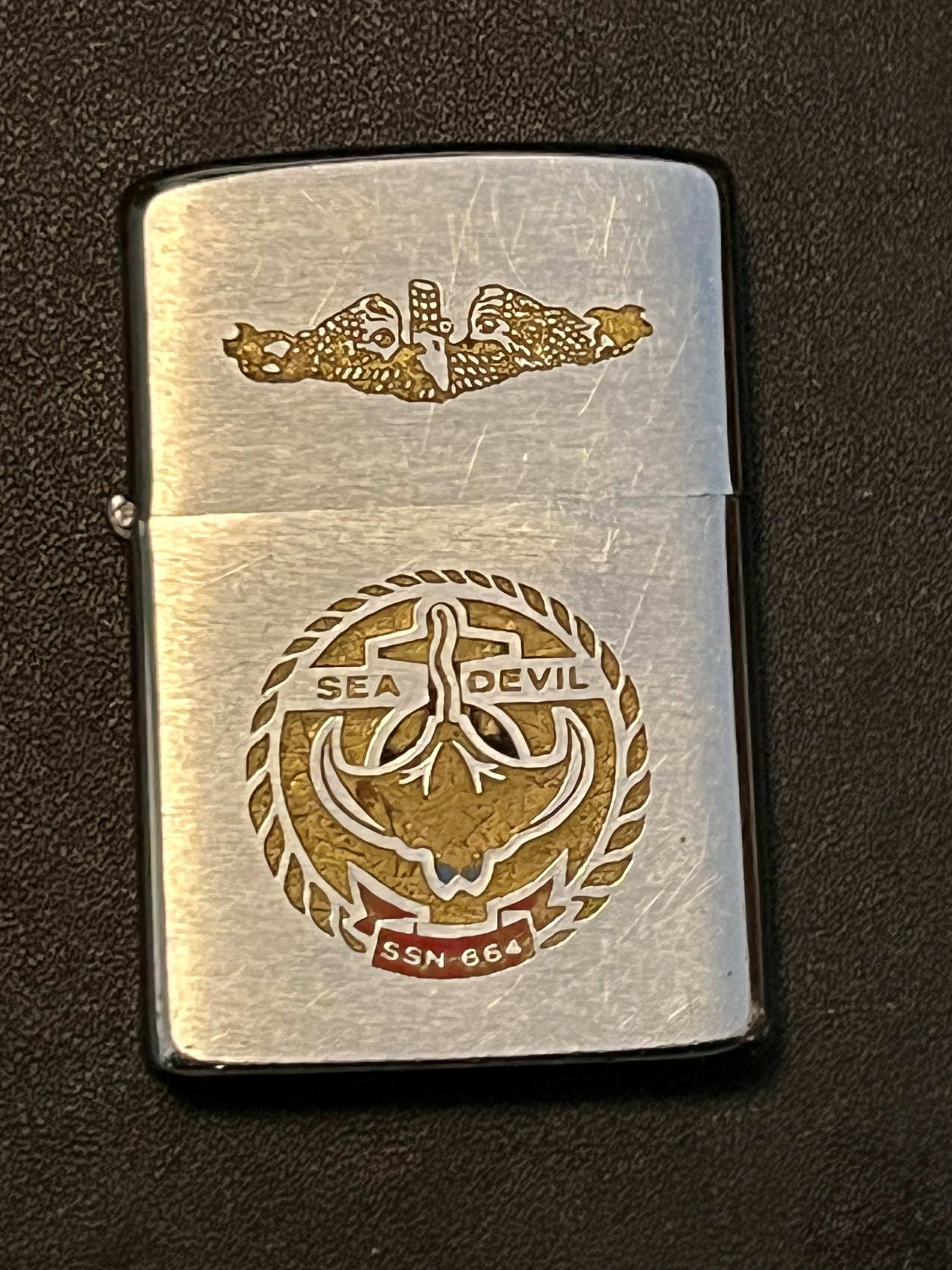 USS Sea Devil Submarine SSN-664 Zippo Full Size Lighter
