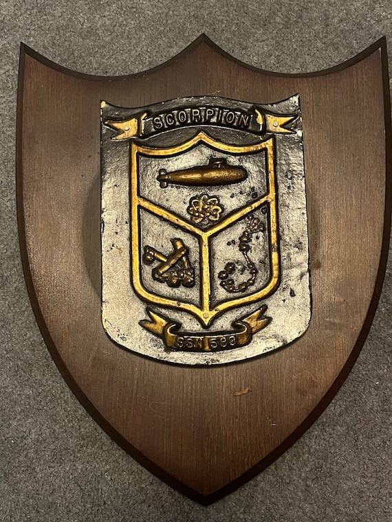 USS Scorpion Submarine SSN 589 Brass Plaque - Etsy