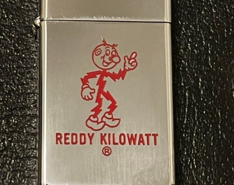 Reddy Kilowatt - Slim Zippo Lighter - Used 1964 - Etsy