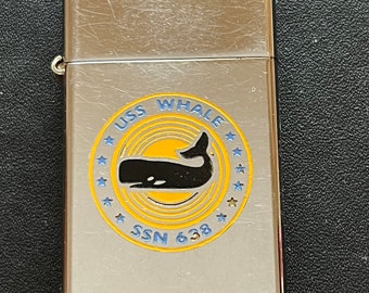 USS Tunny Submarine SSN 682 Zippo Slim Lighter - 1980 USED - Etsy