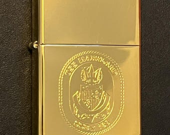 NOS USS Williamsburg Presidential Yacht Full Size Zippo Lighter