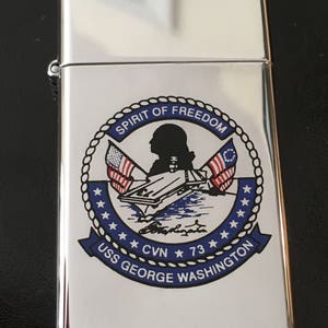 Zippo United States Navy USS George Washington CVN-73 Made 2008 Unused from  JP | eBay