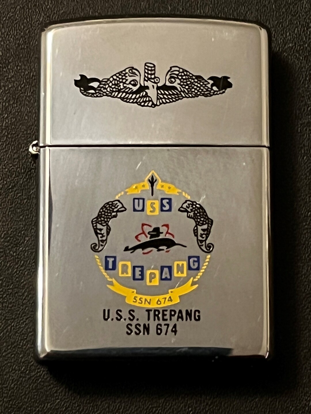 NOS USS Trepang Submarine SSN 674 Zippo Full Size Lighter 1996 New Etsy